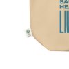 tote bag - "may you be" in ocean - Image 3
