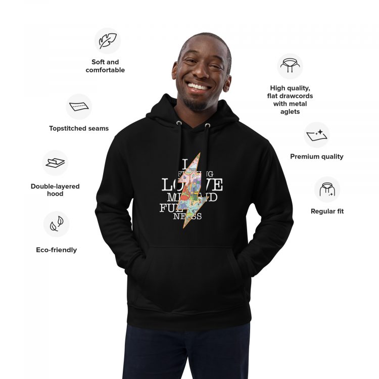 unisex hoodie - "I f--ing love mindfulness"