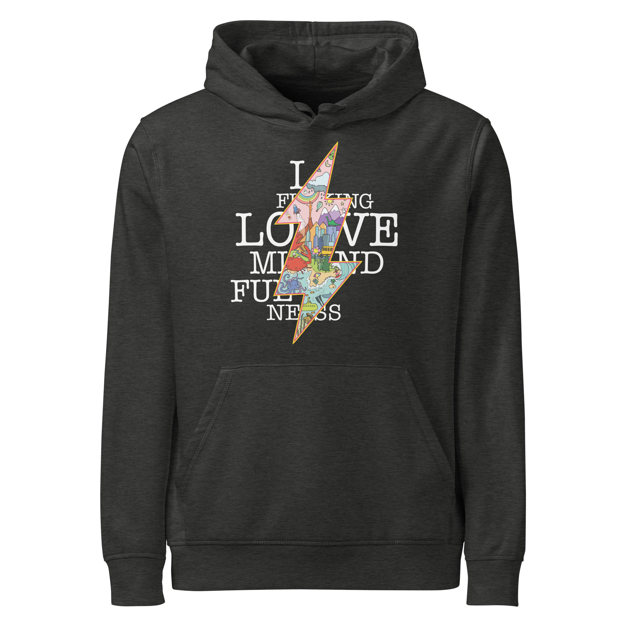 unisex hoodie – “I f–ing love mindfulness” - Image 4